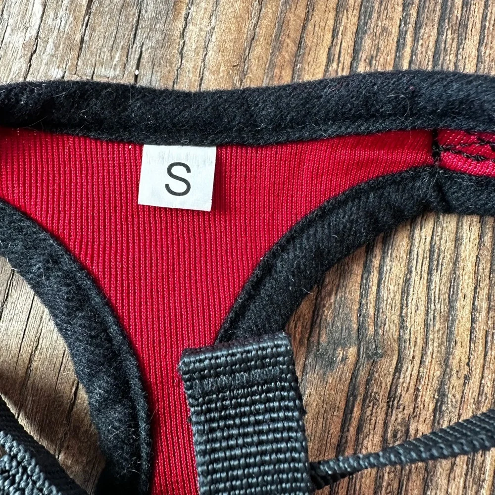 Red and Black Mesh Dog Harness